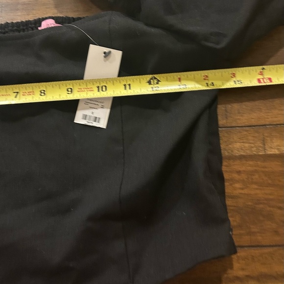 Francesca’s Collections Mi Ami Black Crop Balloon Sleeve Top Size Small NEW - Picture 8 of 14